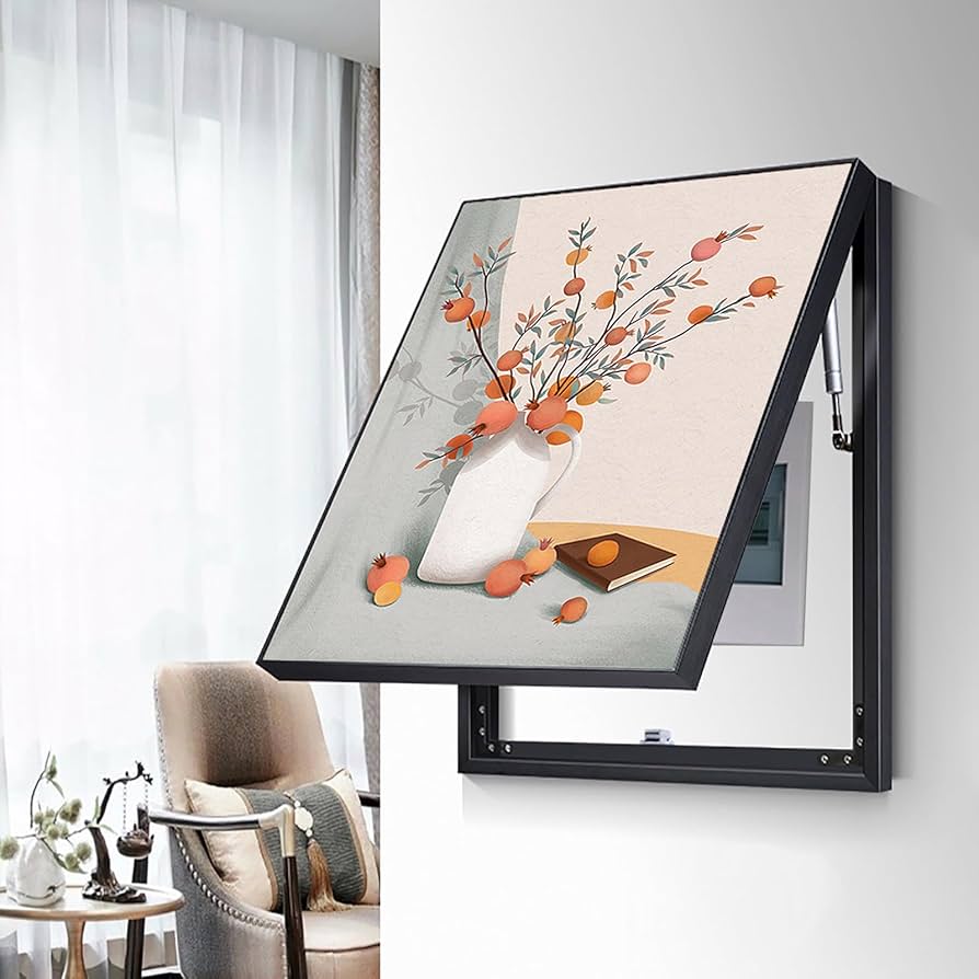 Electric Meter Box Decorative Painting Electrical Panel Cover With Hyd — ART STREET (22 Inch Length x 18 Inch Wirth)