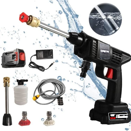 Rechargeable Lithium Battery Cordless High Pressure Car Cleaning Washer